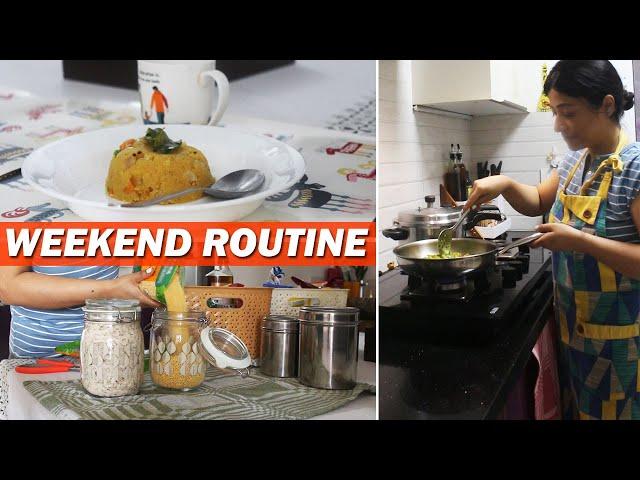 WEEKEND ROUTINE WITH KID | Day in a Life of Indian Homemaker | Cooking & Shopping Vlog |