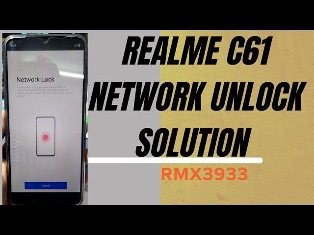 Realme C61 Network Unlock Instant RMX3933 100% Tested