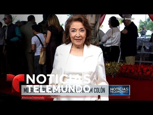 Muere a los 80 años la actriz puertorriqueña Mirian Colón | Noticiero | Noticias Telemundo