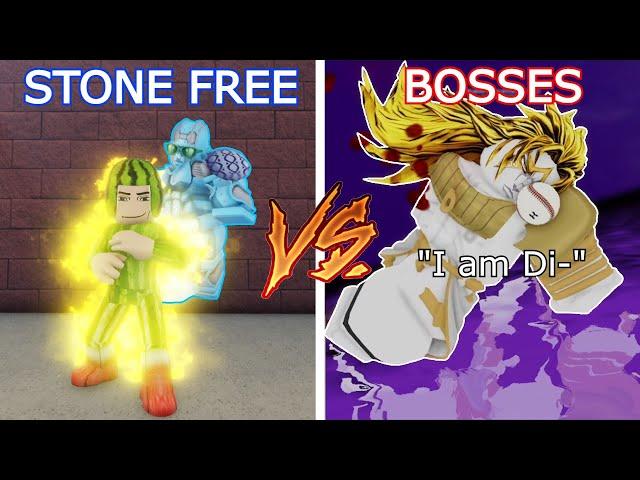 [YBA] Stone Free Vs. All Bosses