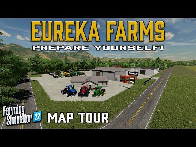 “EUREKA FARMS” CRAZY STUFF!! FS22 MAP TOUR! | NEW MOD MAP! | Farming Simulator 22 (Review) PS5.