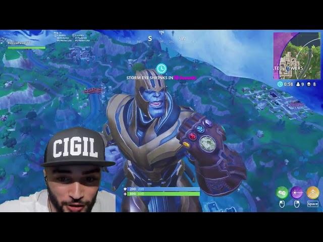 Russia Paver взял топ 1 в FORTNITE играя за Таноса. Топ 1 для Алёны. ИЗИ ТОП 1 ЗА ТАНОСА!