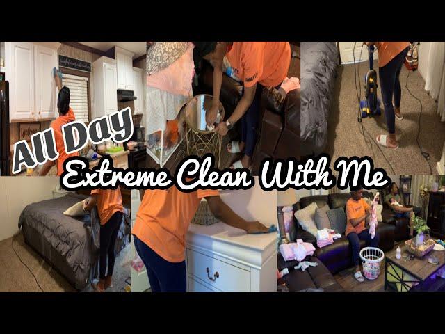 *NEW* All day clean with me/wife and mom of 4/get it all done/speed cleaning/full time mother of 4