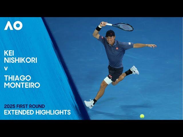 Kei Nishikori v Thiago Monteiro Extended Highlights | Australian Open 2025 First Round