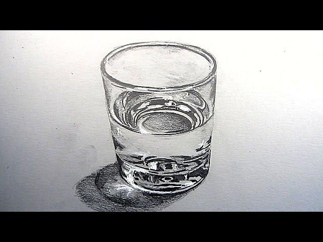 How to Draw a Glass of Water