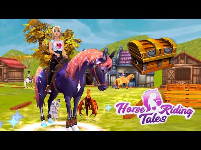 Покупка белой уточки и открытие сундука чемпиона  Horse Riding Tales