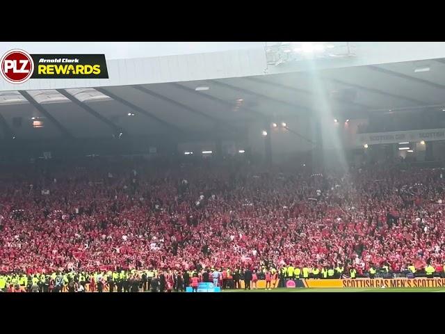 Aberdeen Fans Singing at Hampden Park: 'The Northern Lights of old Aberdeen...'