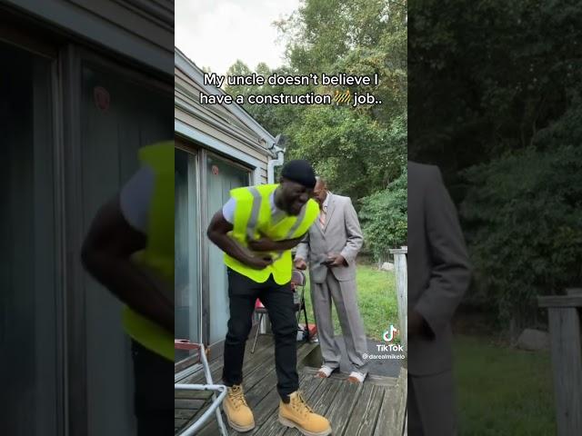 My uncle doesn’t believe I have a construction job  this shit got me crying rn  lmao #shorts