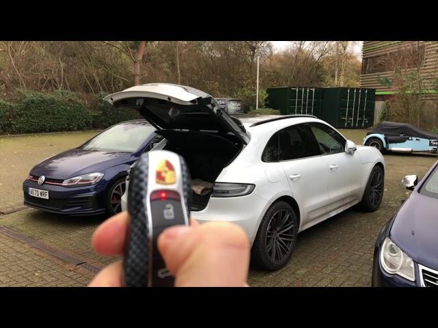 Porsche Macan - Electric Tailgate Closing function from Remote (Key Fob).