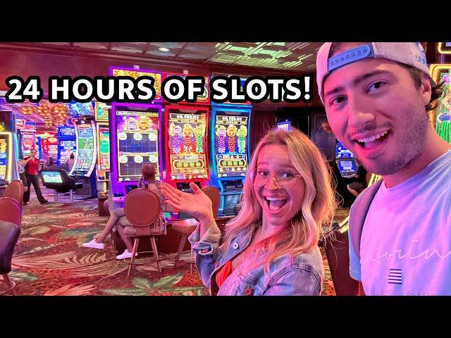 We Played Slots For 24 HOURS! (Las Vegas Slot Compilation)