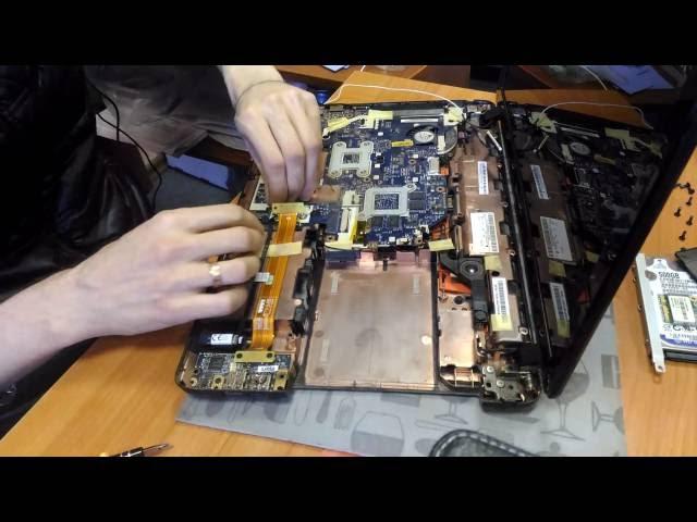 Как разобрать Packard Bell TS11 Disassembly + замена процессора на Core i7 (часть 1)