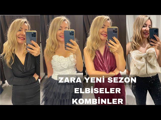 ZARA YENİ SEZON ELBİSE VE KOMBİNLER!  YILBAŞI İÇİN DENEMELİ ALIŞVERİŞ! Vlog 4