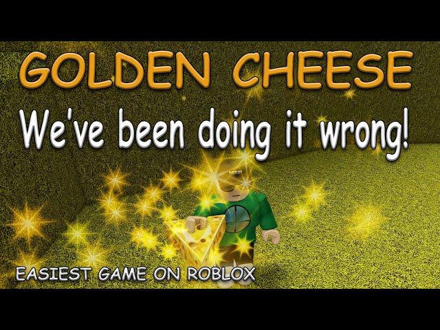 How To Get *GOLDEN CHEESE Ending* Easiest Game On Roblox (Official way)