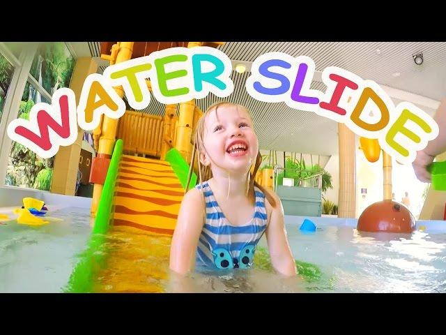 Water Slides for Kids with Spelling - Indoor Family Water Park Fun