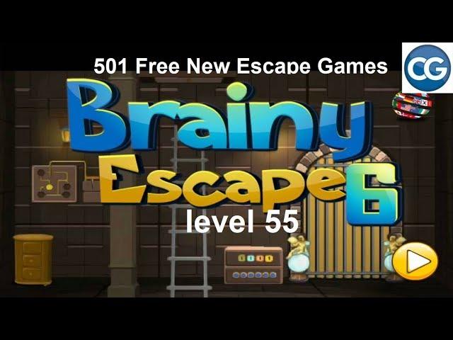 [Walkthrough] 501 Free New Escape Games level 55 - Brainy Escape 6 - Complete Game