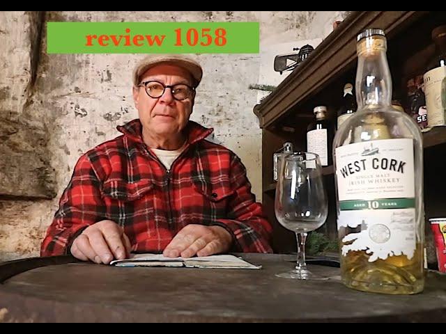 ralfy review 1058 - West Cork 10yo Irish Whiskey @40%vol: