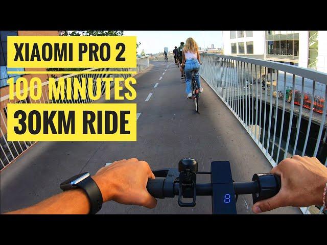 Xiaomi Pro 2 Long Range - 100 minutes / 30km ride in Denmark Copenhagen | Full HD