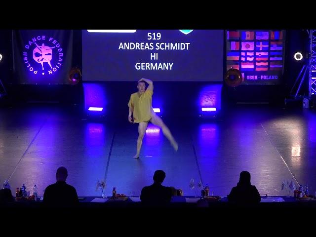 Andreas Schmidt, Germany, Ossa World Dance Week 2019