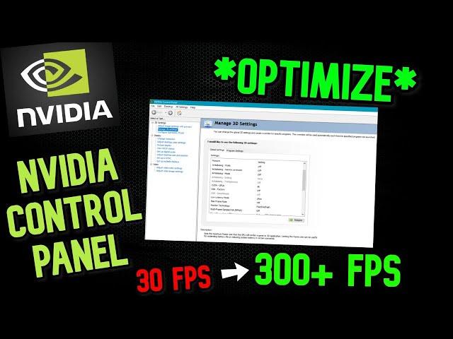 Nvidia Control Panel - Best Settings For Performance and Visuals   | 2023