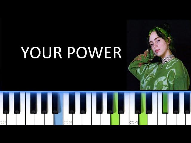 BILLIE EILISH - YOUR POWER (Piano Cover)