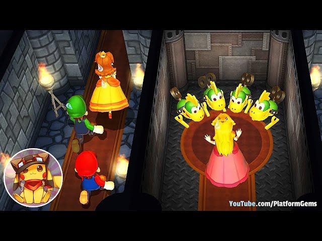 Mario Party 9 All Free-For-All Minigames - Mario vs Peach vs Luigi vs Daisy (Very Hard)