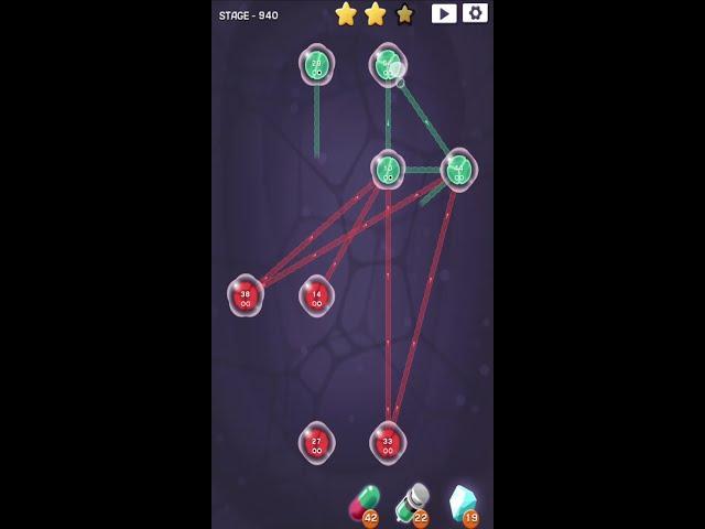 Cell Expansion Wars - Stage 940 ⭐⭐⭐ Walkthrough