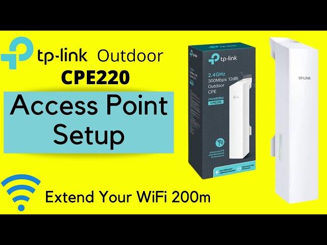 TP Link CPE220 / TP-Link CPE220 Access Point Configuration #horizoninfotech