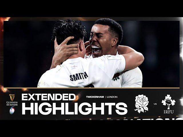 ENGLAND WIN!  | EXTENDED HIGHLIGHTS | ENGLAND V IRELAND | 2024 GUINNESS MEN'S SIX NATIONS RUGBY