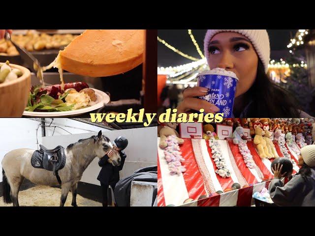 weekly diaries : winterwonderland, equitation, appartement tour…