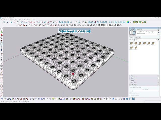 sketchup artisan tool tutorial / makin complex model like bed cusion