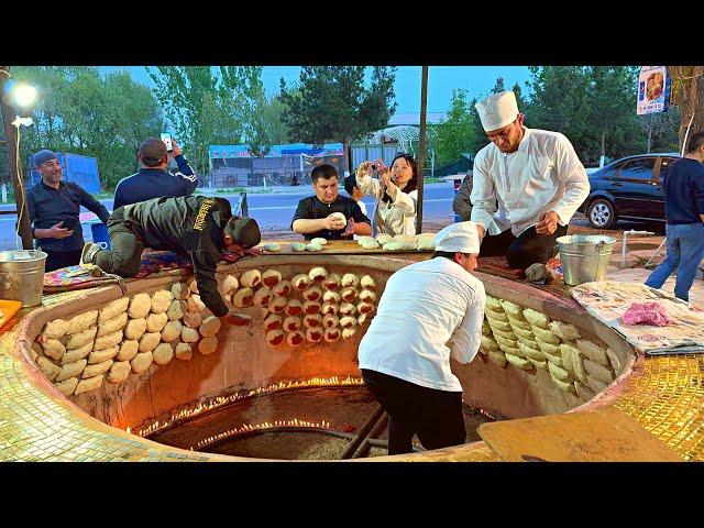 World RECORD! 5 pound GOLDEN Giant TANDOORI | 5000 pieces KOSA SAMBUSA Every day!