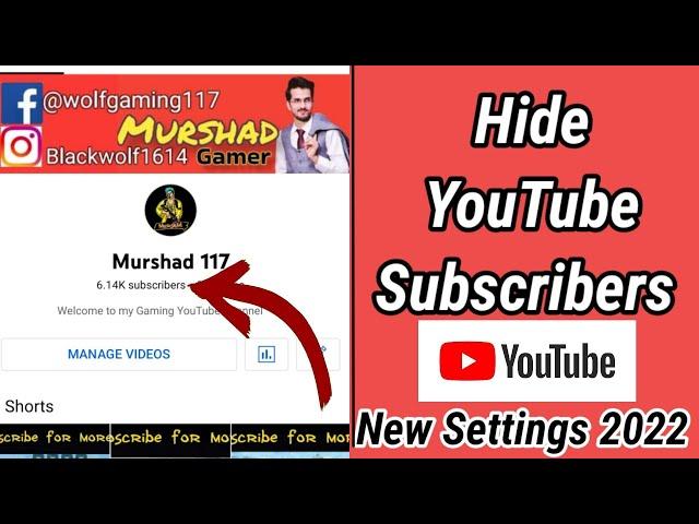 How to Hide YouTube Subscribers 2022 | Hide Subscribers on YouTube | Mr Ammar Tech