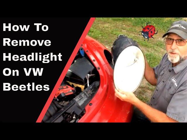 How to Remove Headlight and Bulb 98-11 VW Beetle