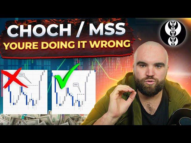 ICT Change Of Character (ChoCh) And Market Structure Shift (MSS) YOURE DOING IT WRONG