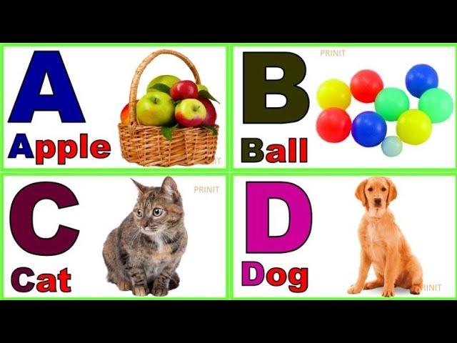 English alphabet |Learn Alphabet A to Z | ABC Preschool Book Learning A for APPLE Phonetics|@prinit