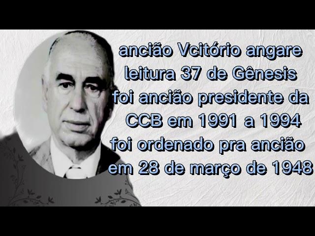 Victório angare ancião presidente da CCB em 1991a 1994