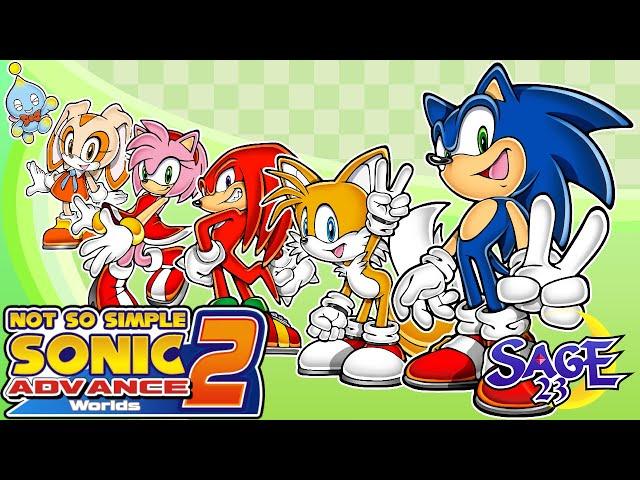 Not so Simple Sonic Advance 2 Worlds (SAGE '23)  Walkthrough ft. All Characters (1080p/60fps)