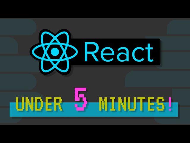 Learn REACT JS in under 5 MINUTES (2020)