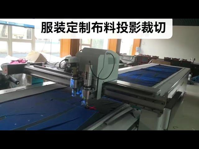 Digital Knife Cutting Machine with Wheel Knife and Projector for Making Clothes #PRT #cut #projector