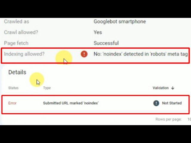 How to fix Noindex Detected in 'Robots' Meta Tag | Fix Submitted URL marked ‘noindex’ | Learn2Smart