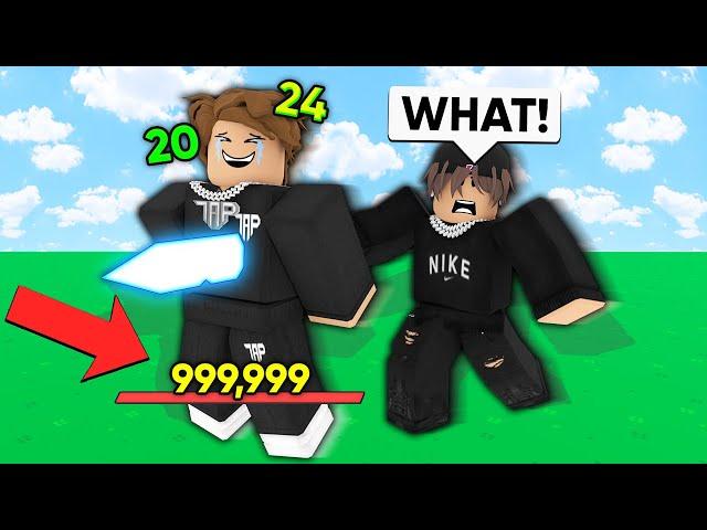 I Secretly CHEATED Using INFINITE HEALTH.. (Roblox Bedwars)