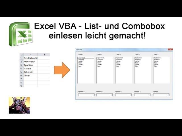 Excel VBA - Listbox, Combobox erstellen leicht gemacht!!!