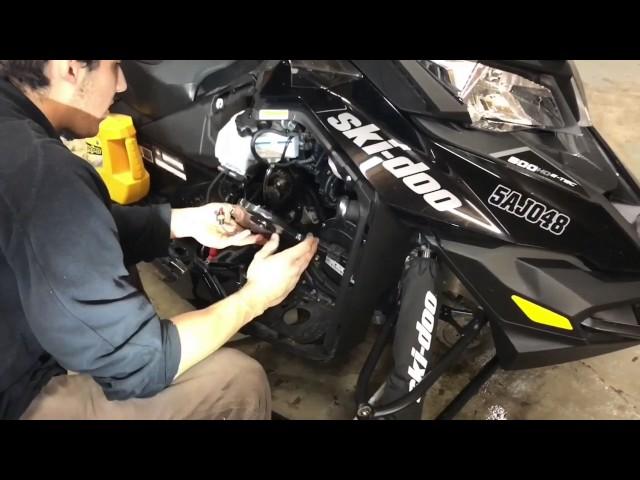 How to change your chain case oil in a 600-800 etec skidoo