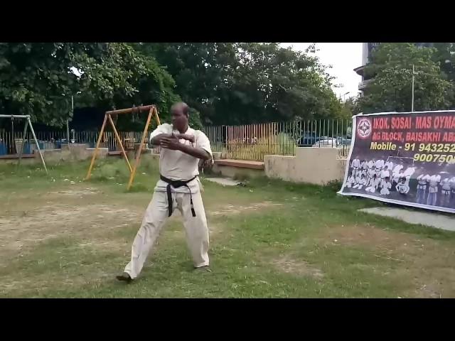 IKO,KYOKUSHIN KARATE INDIA, H Q SHIHAN Darpa Narayan Das KATA, Kanku