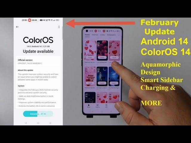 ColorOS 14 Best Features ! Android 14 & February Update For Oppo Find X5 !!