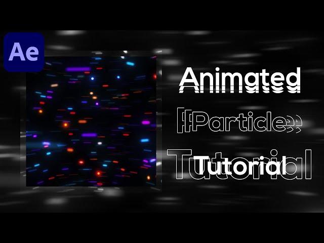 Animated Particle Tutorial For AMVs [After Effects]