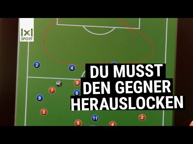 Abwehrpressing im Fussball trainieren //   Hol' dir den Ball und dann ab ins Tor damit!