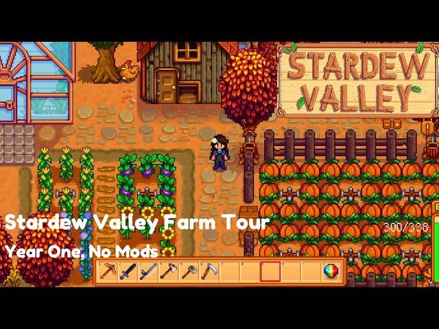 Stardew Valley Year One Farm Tour - Cozy + Small, No Mods