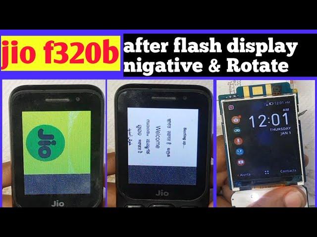 jio f320b nigative display,half display ,rotate display after flash 100% wotking trick 2023