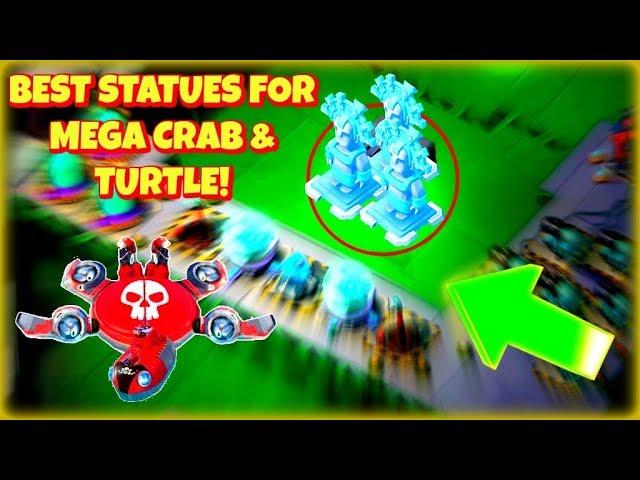 the *BEST* Mega Crab Statues! NEW Boom Beach Strategy!